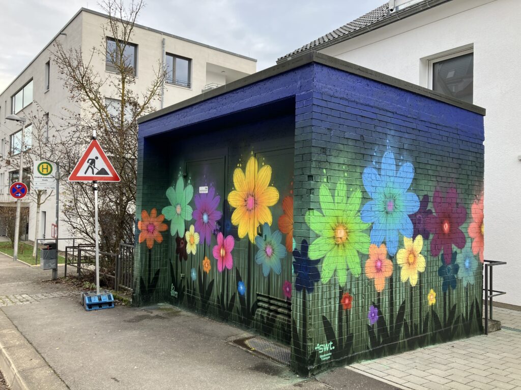 Bunte Blumenwiese in der Friedrich-Dannenmann-Straße