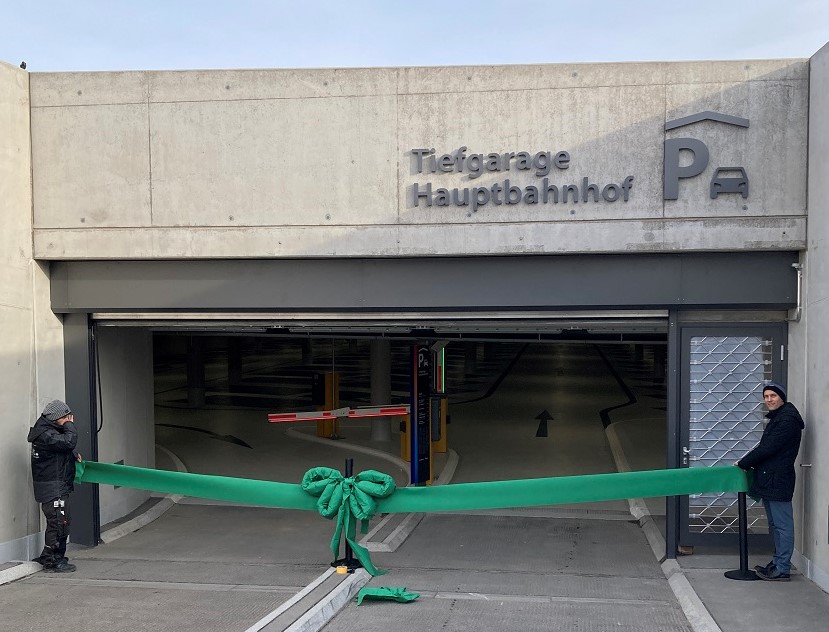 Eröffnung der swt-Tiefgarage am Hauptbahnhof 2022 - auch das Teil von Lindas Welt