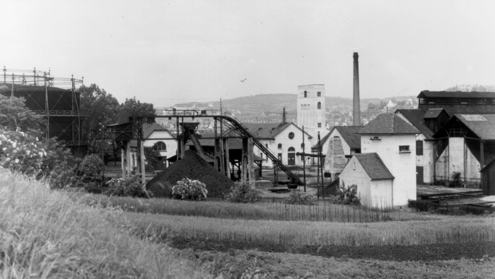 Tübinger Gaswerk im Eisenhut um 1920