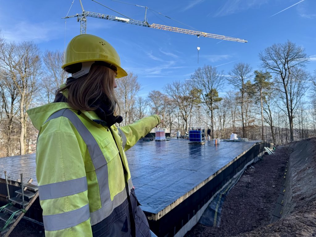Baufortschritt am Wasserbehälter Käppele: DAch