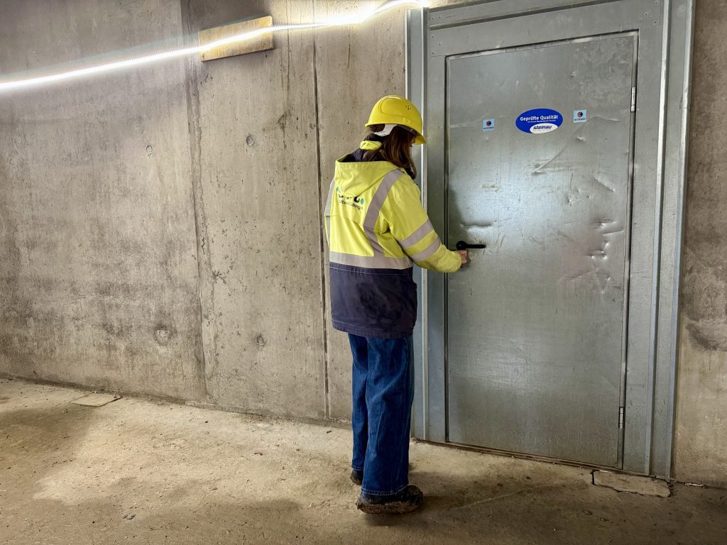 Baufortschritt am Wasserbehälter Käppele: Inneres